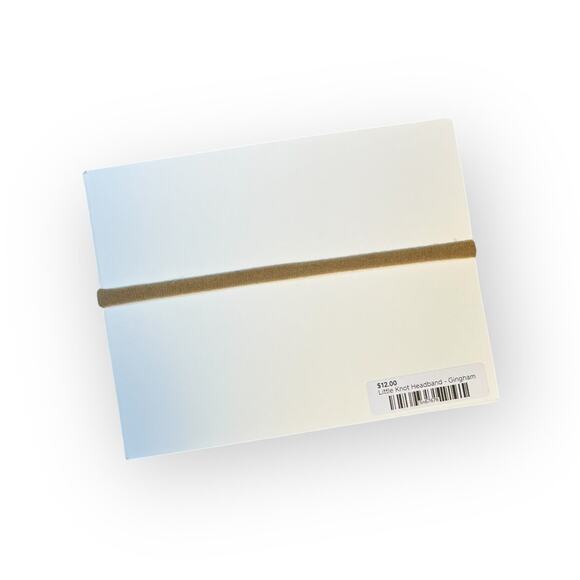 Rylee + Cru New Little Knot Headband In Gingham - Picture 2 of 2